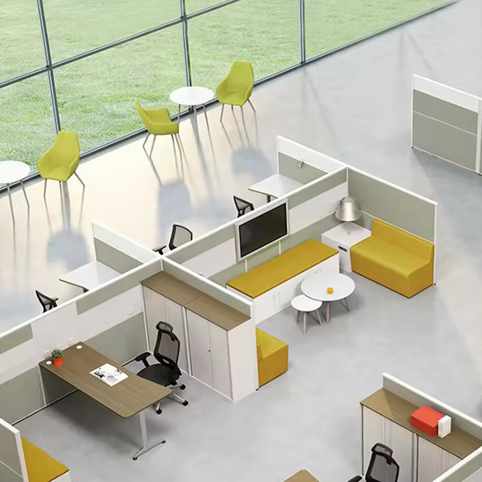Modern Office Desk Cubicle Business Staff Office Desk 2 4 6 Person Small Cubicle Office Workstation
