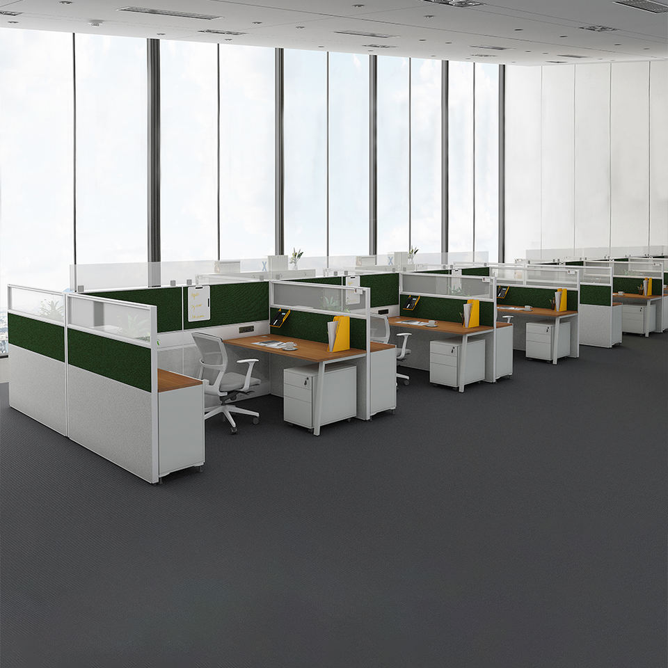 Modern Office Desk Cubicle Business Staff Office Desk 2 4 6 Person Small Cubicle Office Workstation