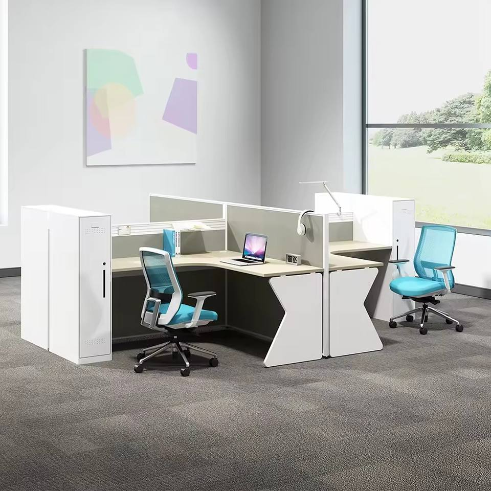 Modern Office Desk Cubicle Business Staff Office Desk 2 4 6 Person Small Cubicle Office Workstation