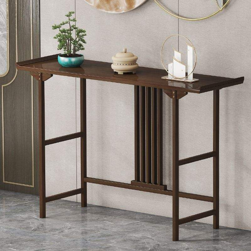 New Chinese-Style Modern Minimalist Solid Wood Long Console Offering Table Incense Table Household God Wealth Altar