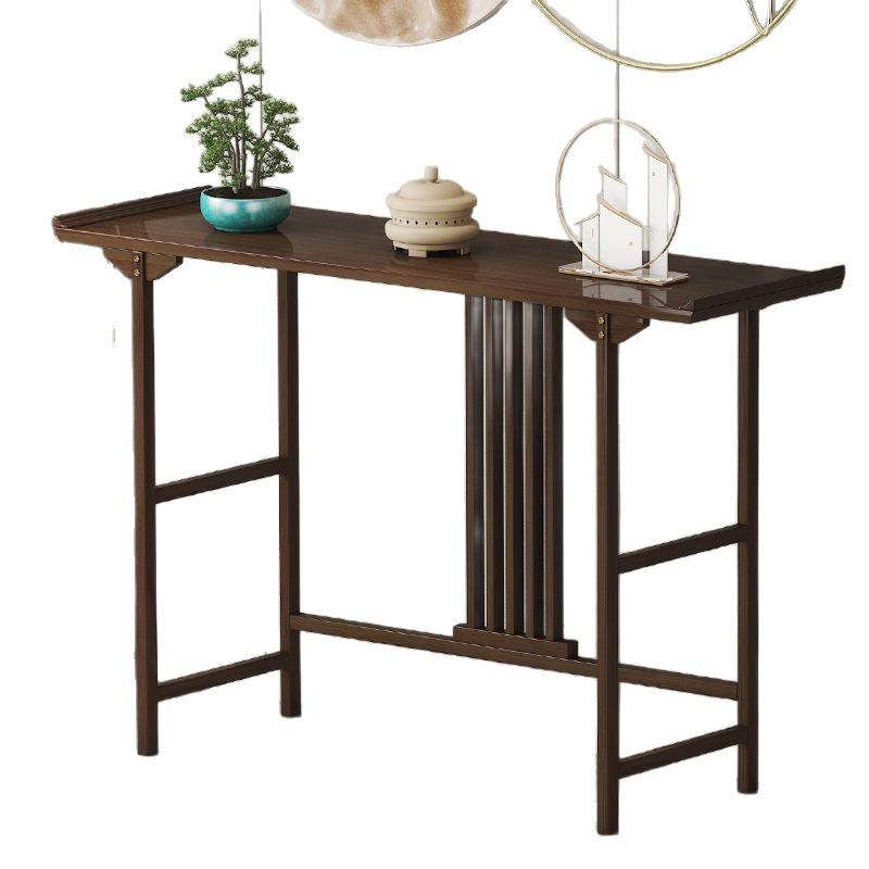 New Chinese-Style Modern Minimalist Solid Wood Long Console Offering Table Incense Table Household God Wealth Altar