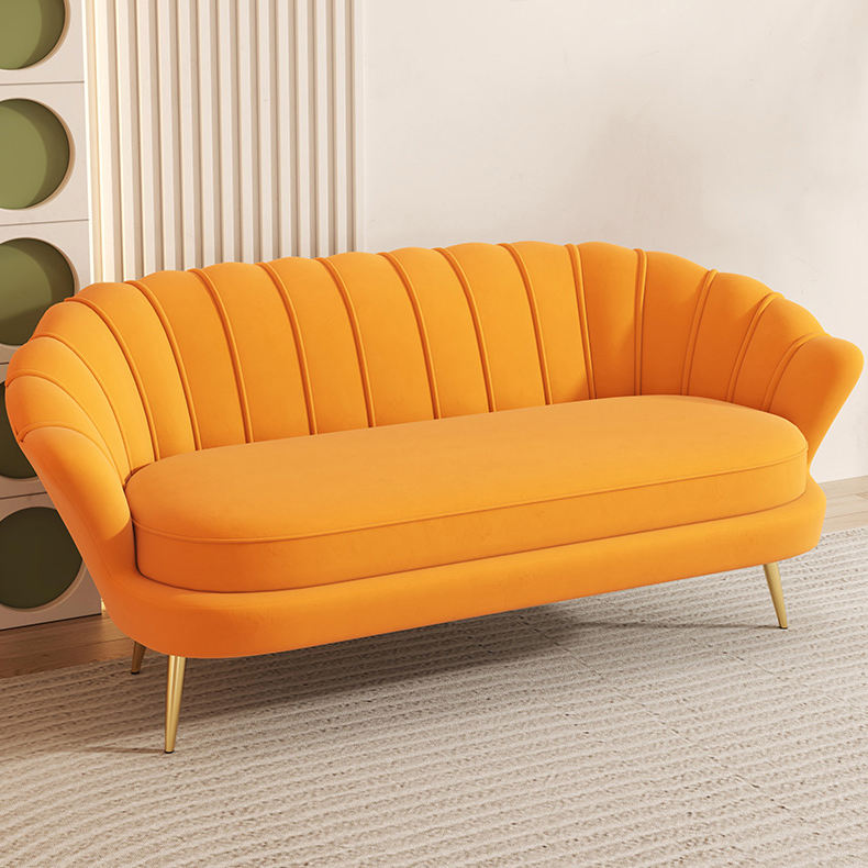 Velvet Sofa Gold Sectional Cheap Nordic Metal Cloth Single Hotel Chair Luxury Modern Home Living Room Set Furniture Sofas Office