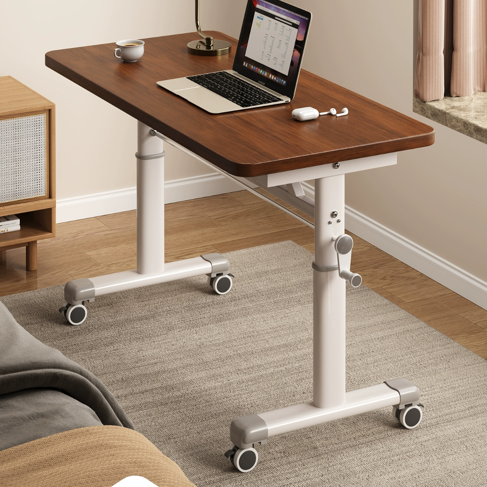 Movable Adjustable Height Wood Bedside Sofa Coffee Desk Simple Household Bedroom Computer Desk