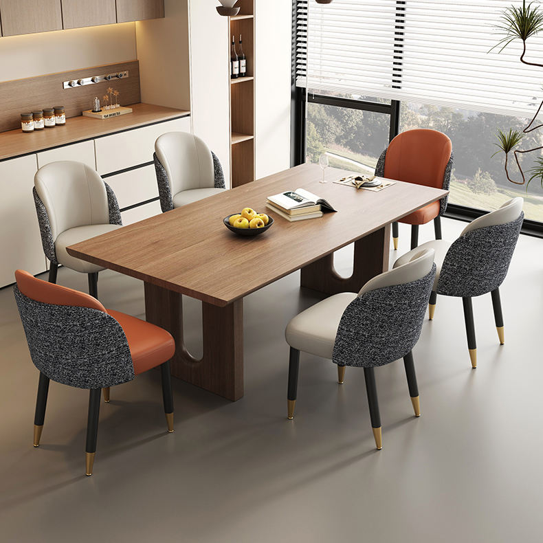 Dining Chairs Set Furniture Nordic Modern Fabric Wood Leather Metal Luxury Black Gold Home Dinning Room Dining Restaurant Chairs