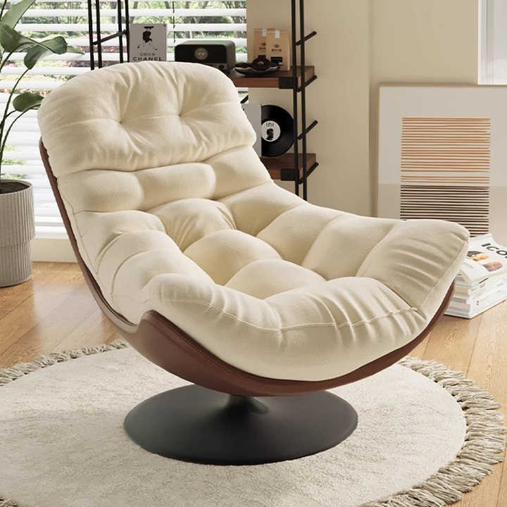 Swivel Chair Luxury Wing Nordic Furniture Modern Hotel Office Armchair Leather Home Velvet Living Room Accent Lounge Sofa Chairs