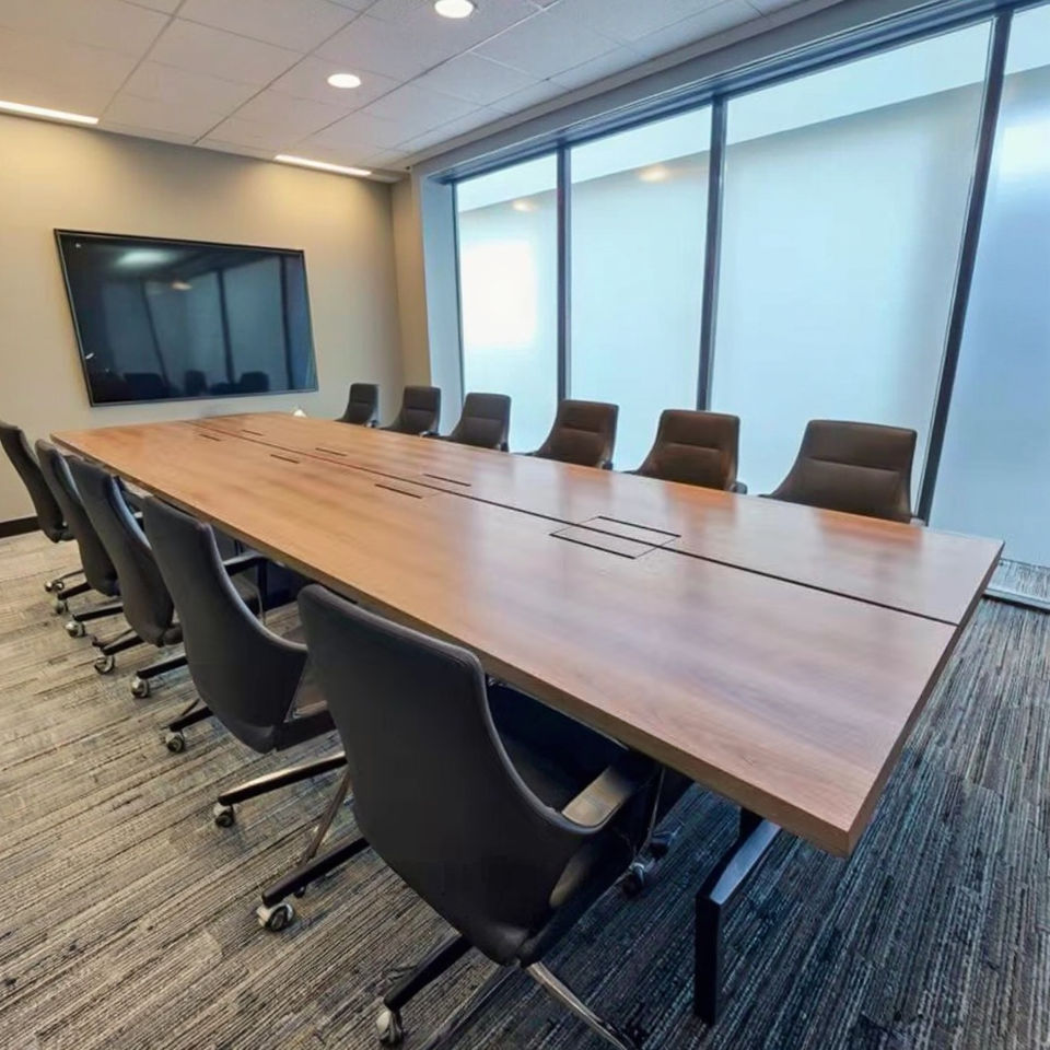 Customizable 2025 Modern Design Wooden Conference Table for School and Office Furniture for Modern Conference Space