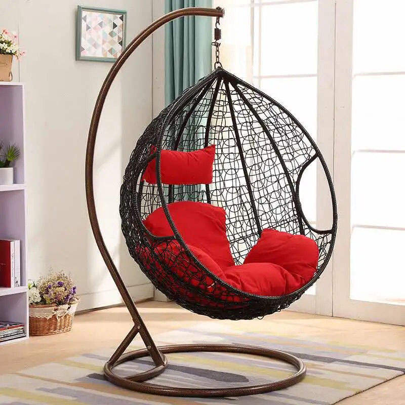 Modern Double Swing Balcony Rocking Chair Indoor Hammock Hanging Basket Rattan Chair Bird's Nest Orchid for Outdoor Park Use