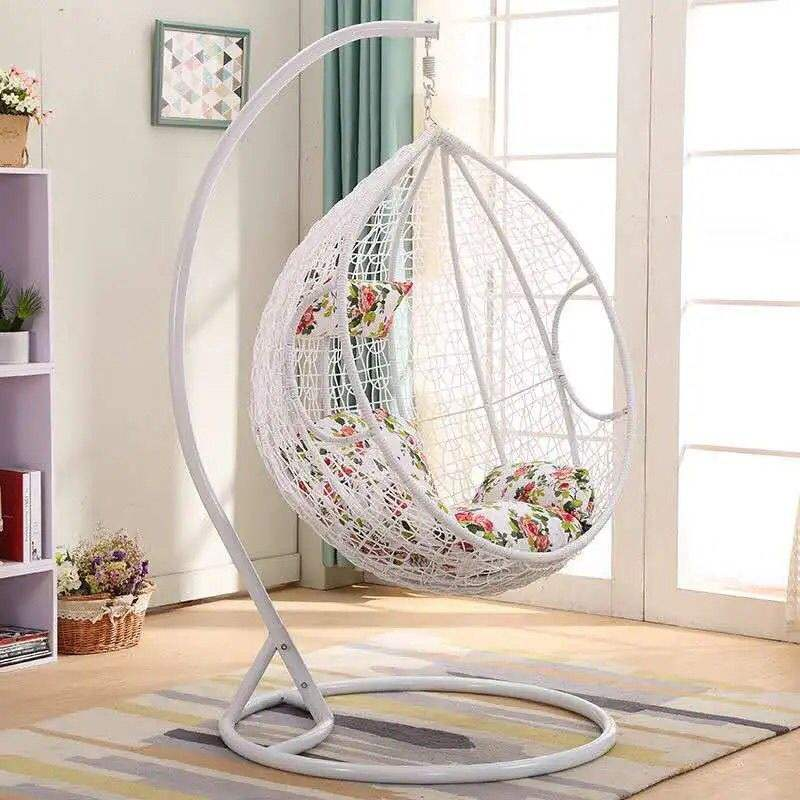 Modern Double Swing Balcony Rocking Chair Indoor Hammock Hanging Basket Rattan Chair Bird's Nest Orchid for Outdoor Park Use