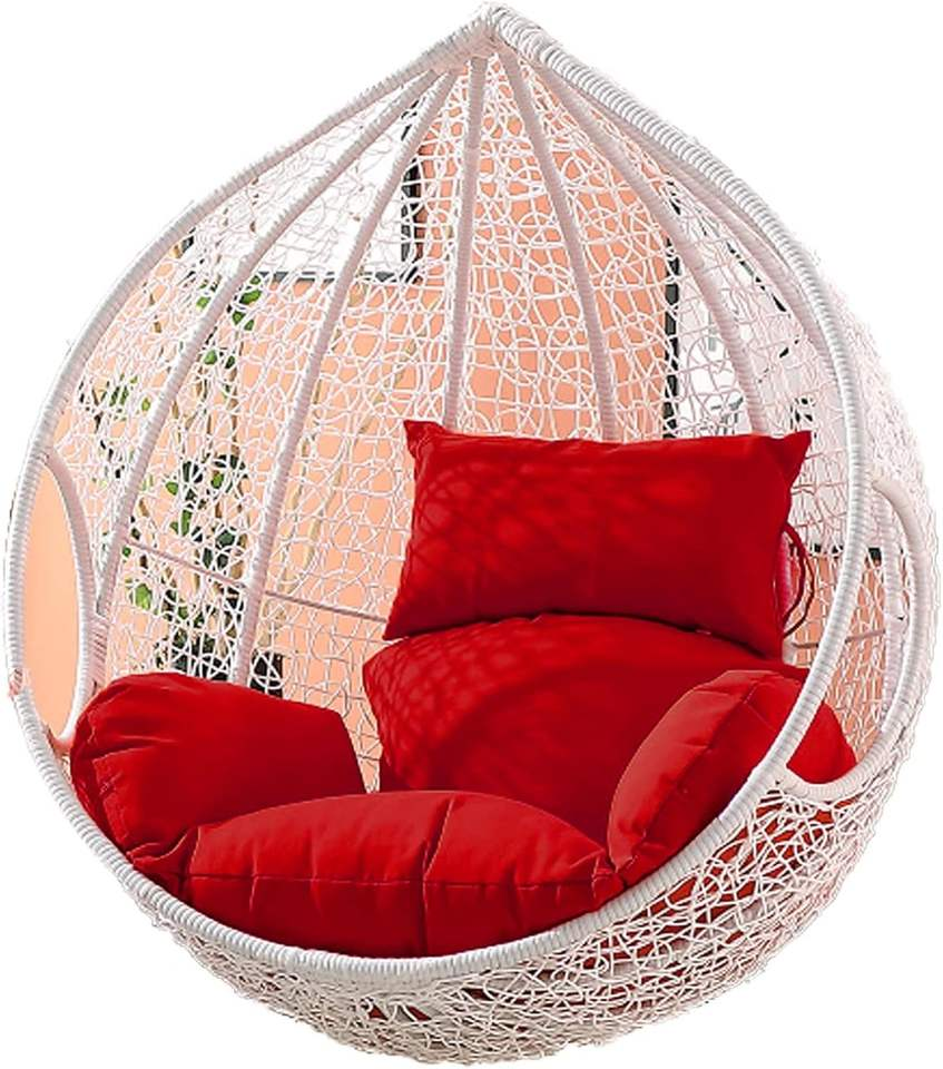 Modern Double Swing Balcony Rocking Chair Indoor Hammock Hanging Basket Rattan Chair Bird's Nest Orchid for Outdoor Park Use