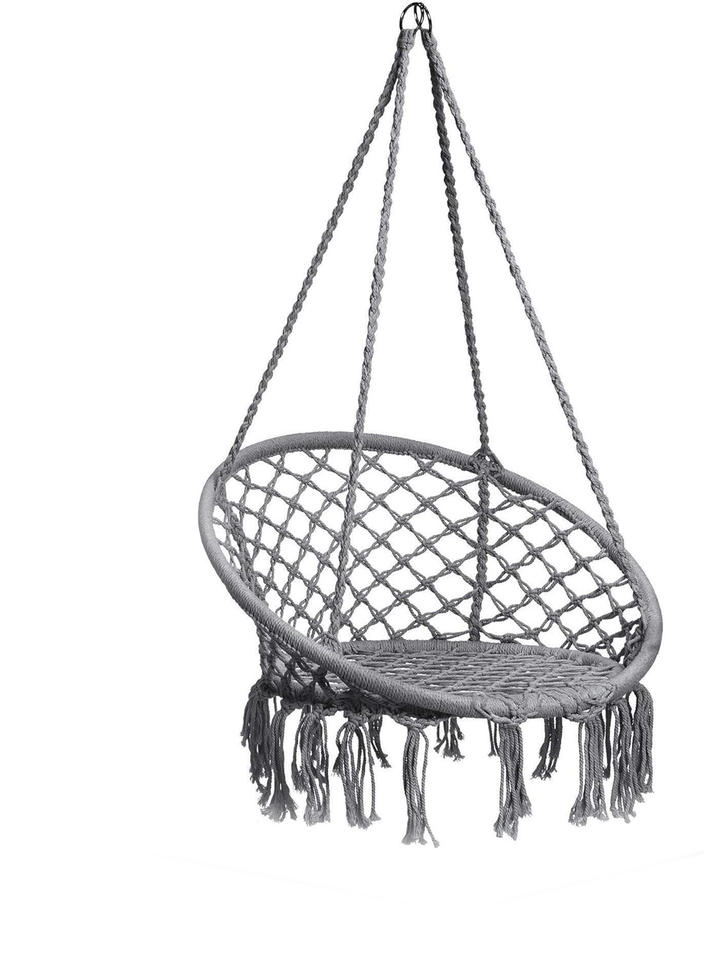 Factory Sales Indoor and Outdoor Hand-woven Cotton Hammock Swing Half Surround Camping Patio Swing