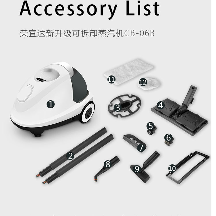 Fast Delivery Oem Odm Floor Easyfit Carpet Smart Home Appliances vapor Cleaners for Tile