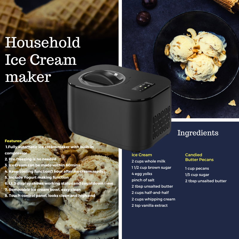 Fully Automatic Colour Touch Screen Control ETL Ice Cream Maker