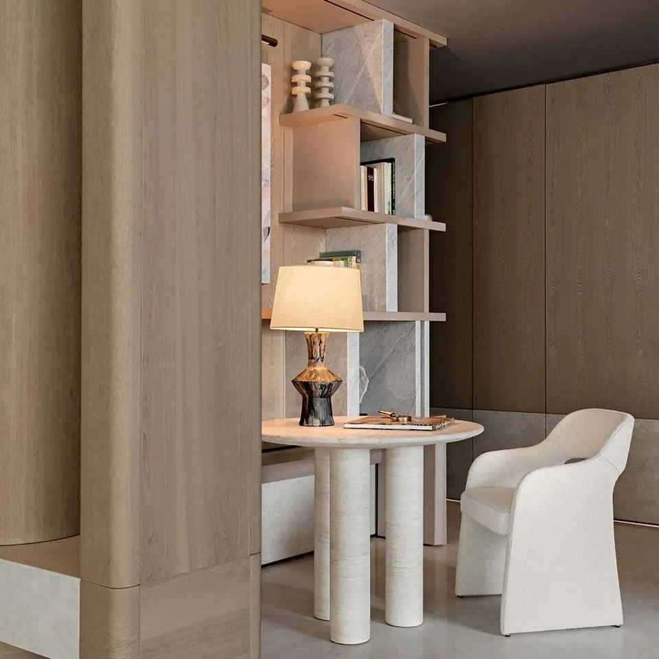 RELA Mid Century Luxury Contemporary Industrial Wooden Faux Leather Upholstered Dining Chair for Hotel 3-5 Star Restaurants