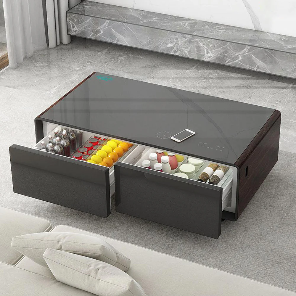 Smart Table with Refrigerator
