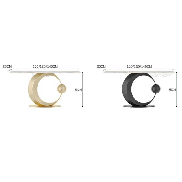 New Style Living Room Furniture Metal Luxury Modern Console Table