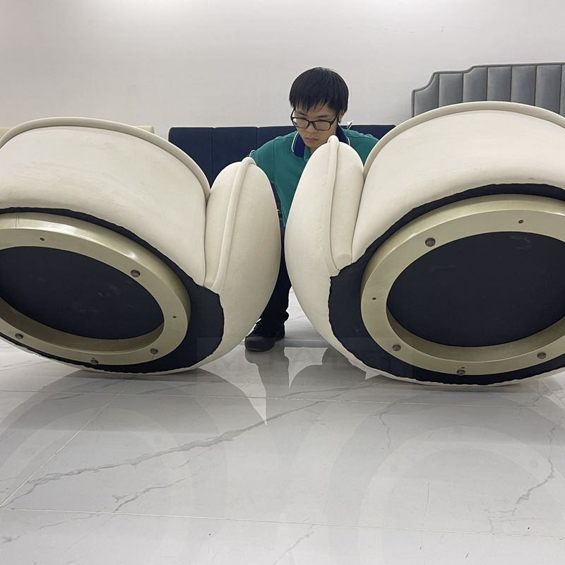 Modern Single Sofa Chair with Swivel Base Simple Wooden Frame Velvet Leisure Armchair for Living Room Bedroom Hotel Furniture