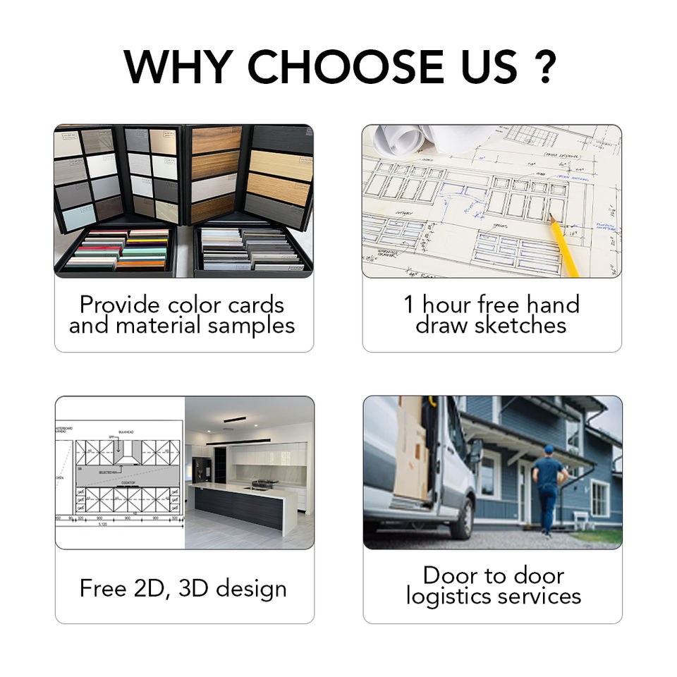 Allure Whole Supplier Wood Manufacture Modern Custom Smart Cupboard Island Table Home Furniture Modular Kitchens Cabinets Set