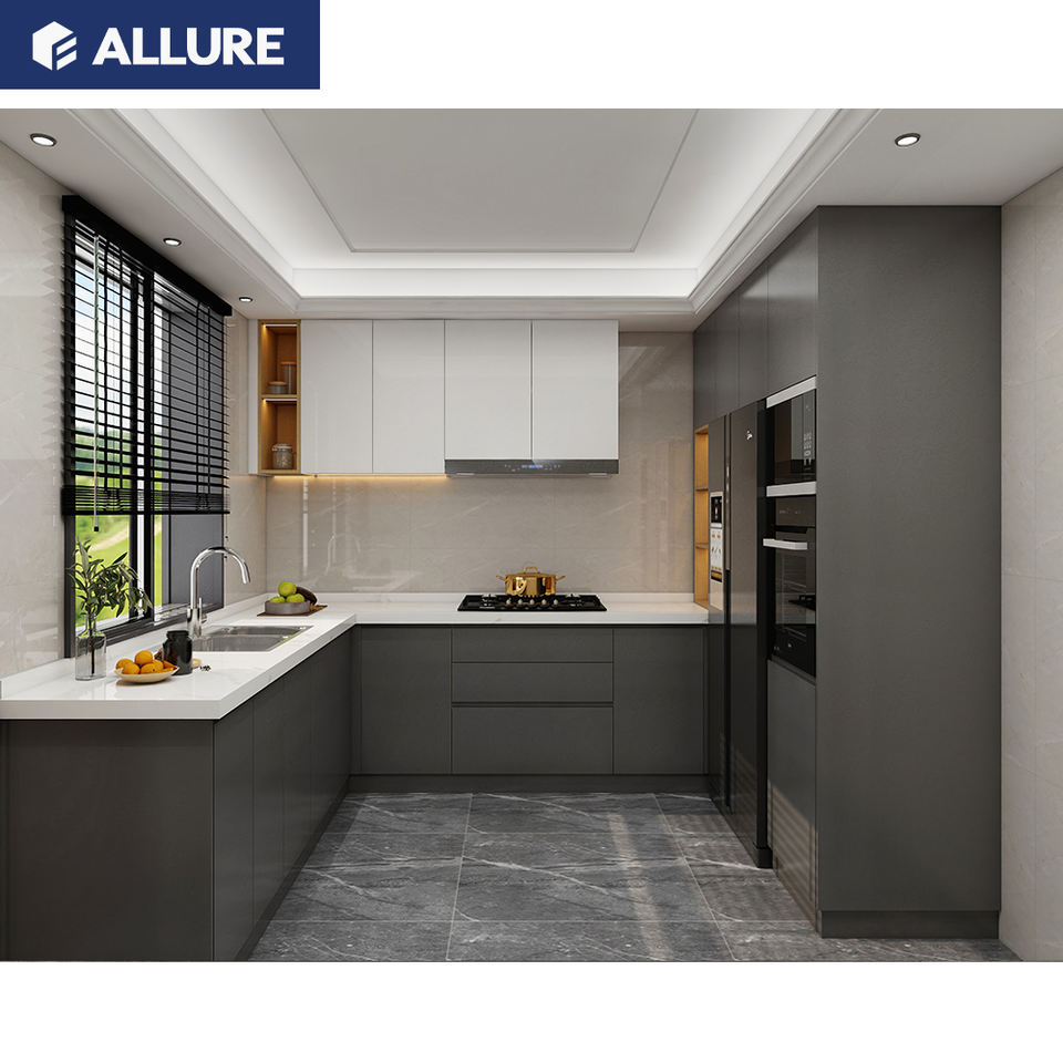 Allure American Pantri Wood Supplier Diy Cupboard Island Table Smart Furniture Modular Mini Unit Design Kitchens Cabinets Model