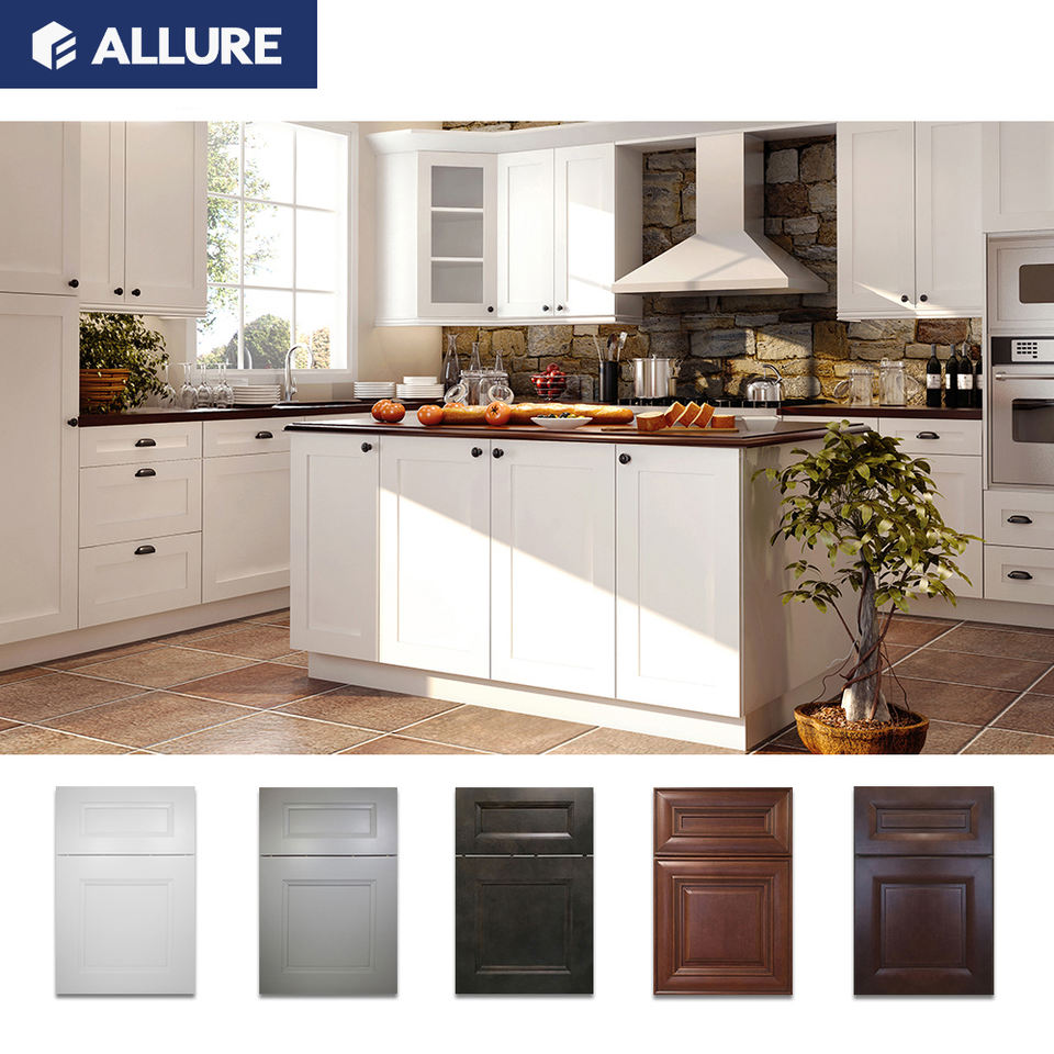 Allure China Sale Set Solid Wood Used Modern Cheap Kitchen Cabinets Price Handle