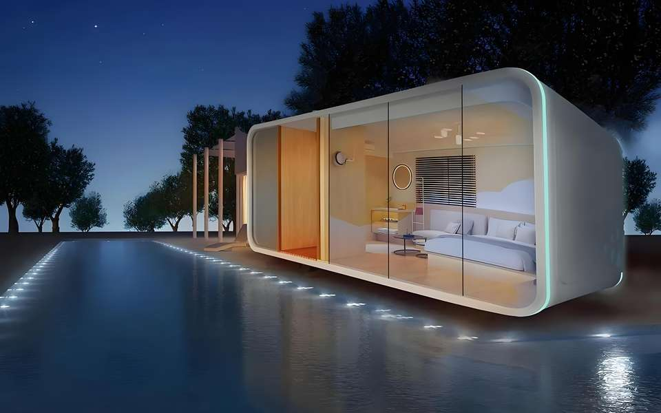 Customizable Prefabricated House Latest Design Apple Cabin for Scenic Spots Residential Accommodation Coffee Shop Clothing House