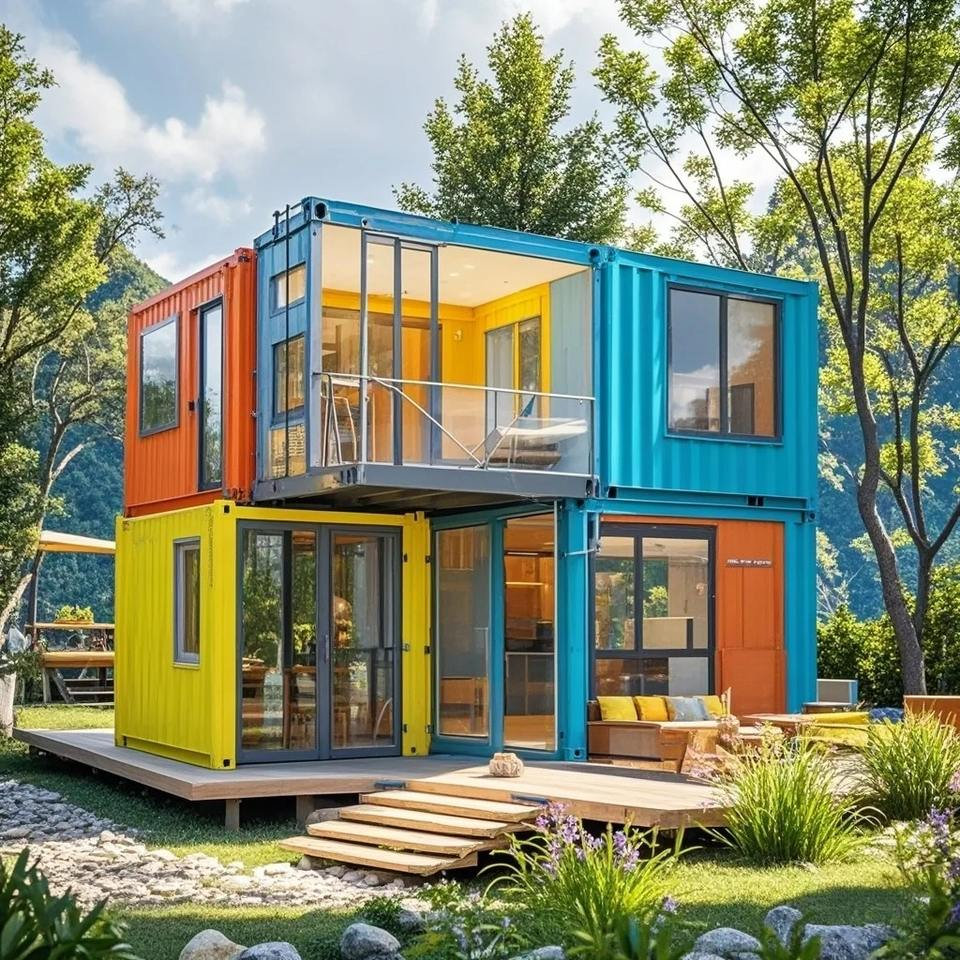 Custom Prefab Steel Container Houses Prefabricated Shipping Container House Home Portable Container House Mobile