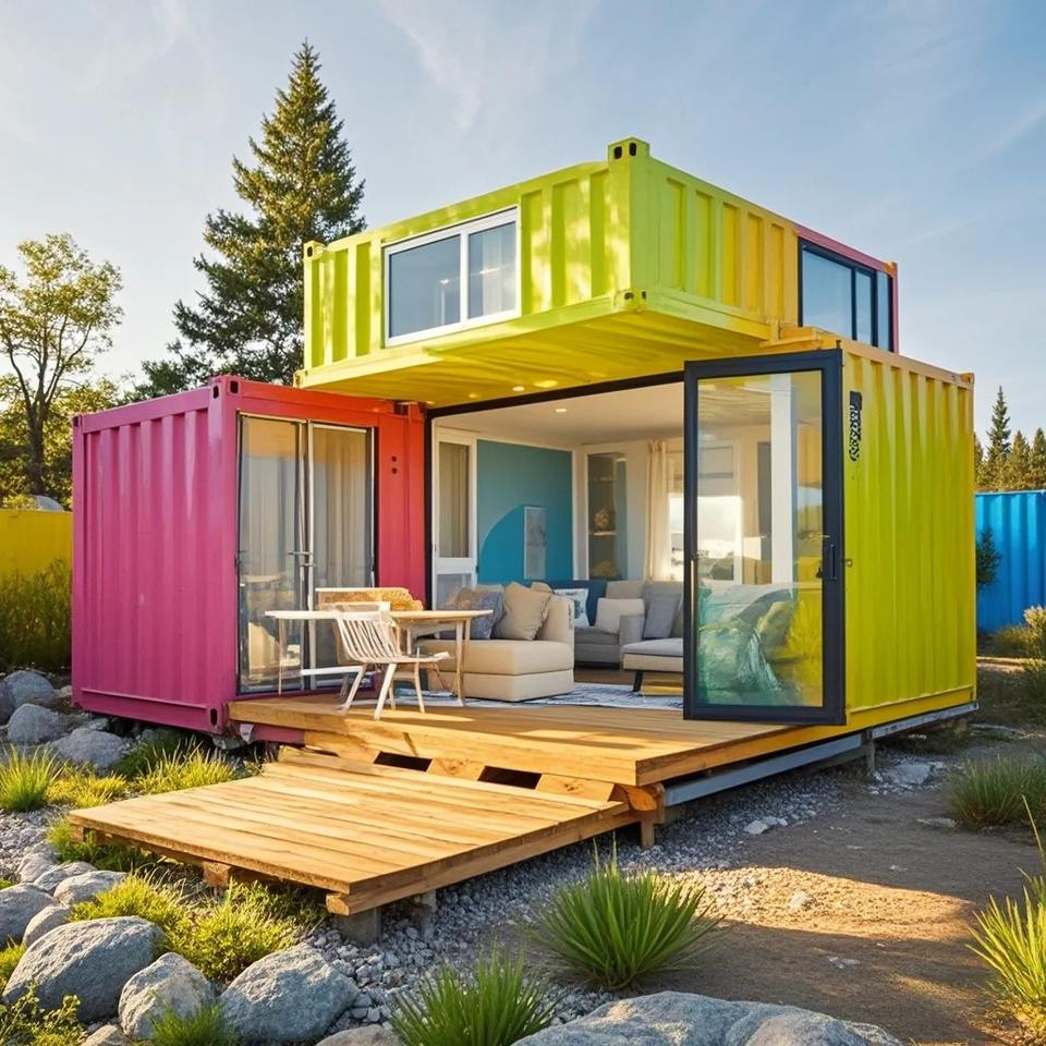 Custom Prefab Steel Container Houses Prefabricated Shipping Container House Home Portable Container House Mobile