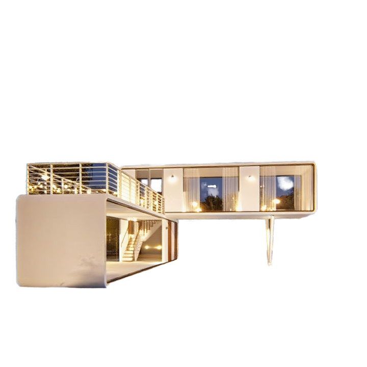 Factory Wholesale Double-Story Prefabricated Cabin House for Office Hotel Villa School Living Room Featuring apple Cabin House