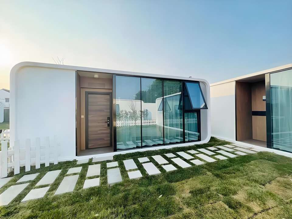 Factory Wholesale Double-Story Prefabricated Cabin House for Office Hotel Villa School Living Room Featuring apple Cabin House