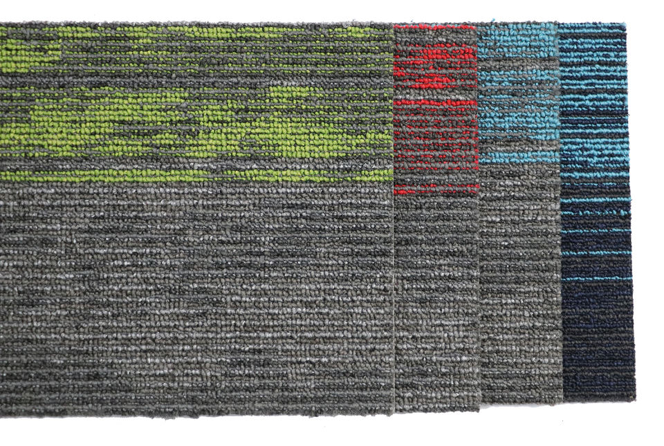 Luxury Hotel Carpet PP Jacquard Commercial Office Carpet Tiles PVC Floor square Carpet Beijing 50x50