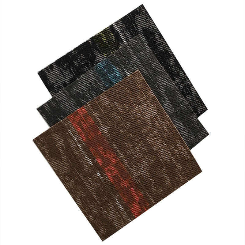 High Quality Modern Pattern Bitumen/PVC Backing Soundproof Washable Square Office Room Commercial Carpet Tiles 50x50