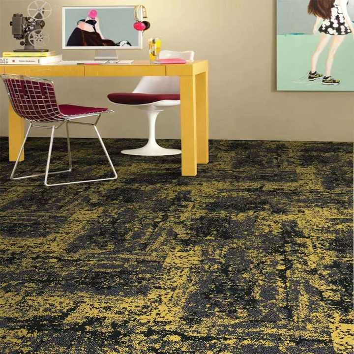 China Factory High Quality Low Price PP Surface PVC Backing Commercial Home Hotel Office Carpet Tiles