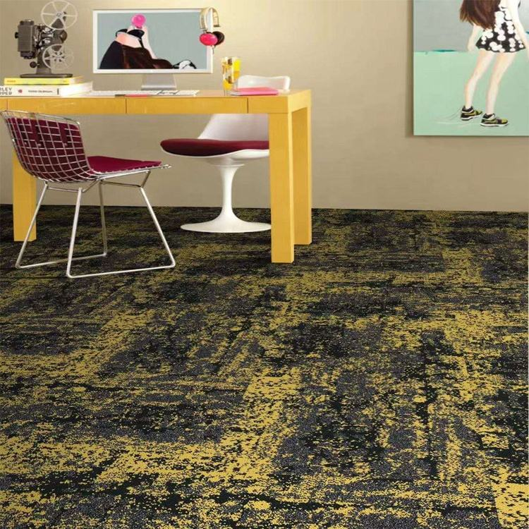 China Factory High Quality Low Price PP Surface PVC Backing Commercial Home Hotel Office Carpet Tiles