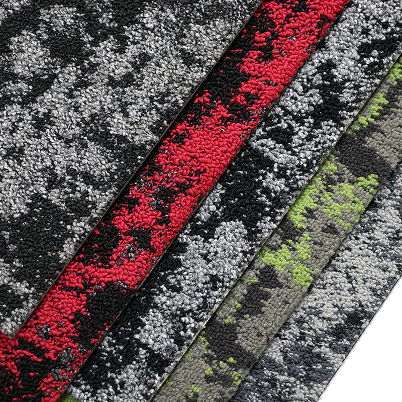 China Factory High Quality Low Price PP Surface PVC Backing Commercial Home Hotel Office Carpet Tiles