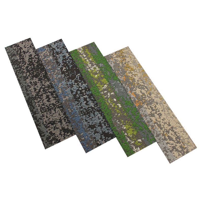 Luxury Hotel Office Carpet Tile 50x50 Flooring PP Nylon Jacquard Commercial Office Carpet Tiles PVC Floor Square Carpet Tile
