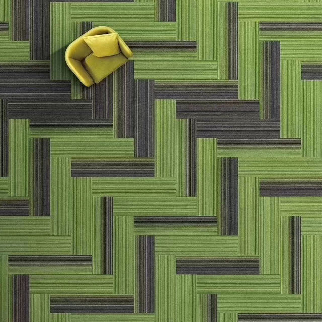 Large Living Room Carpet Tile Fire Resistant Cut Pile Decor Polypropylene 50x50 Carpet Tile for Hotel