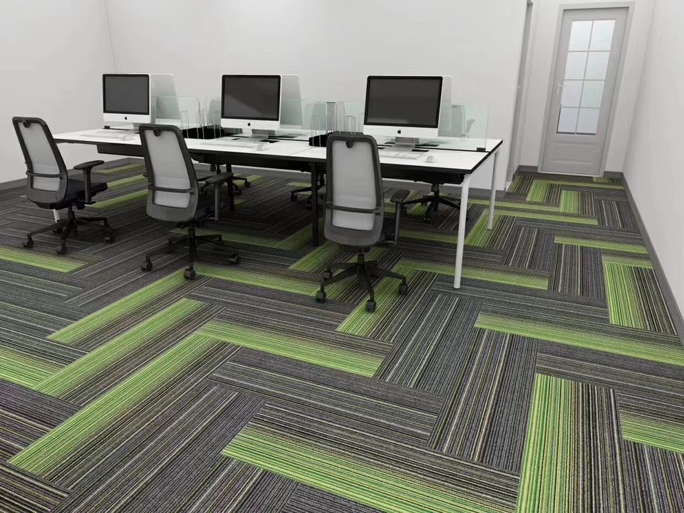 Large Living Room Carpet Tile Fire Resistant Cut Pile Decor Polypropylene 50x50 Carpet Tile for Hotel