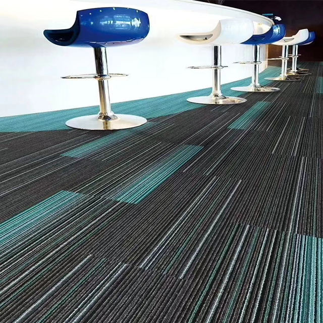 Large Living Room Carpet Tile Fire Resistant Cut Pile Decor Polypropylene 50x50 Carpet Tile for Hotel