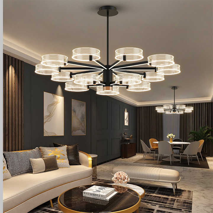 New Living Room Indoor Modern Decoration Customized Ceiling Chandeliers Lamp