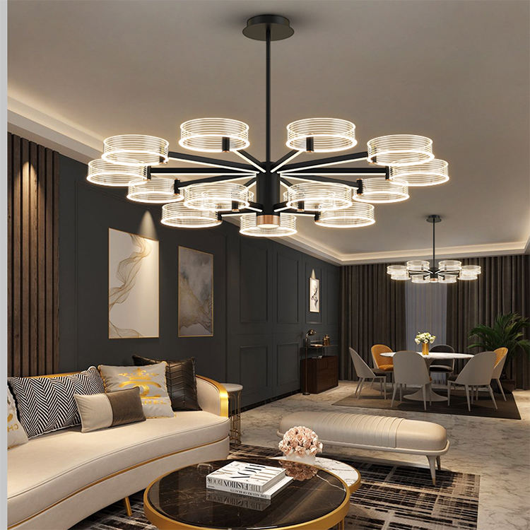 New Living Room Indoor Modern Decoration Customized Ceiling Chandeliers Lamp