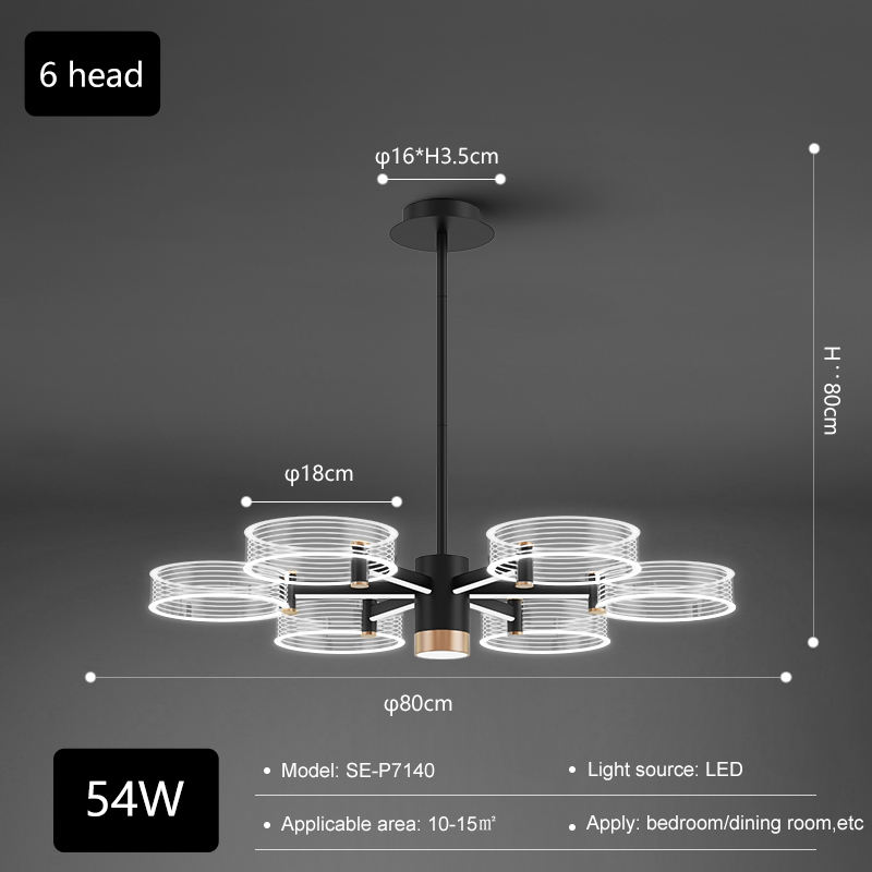 New Living Room Indoor Modern Decoration Customized Ceiling Chandeliers Lamp