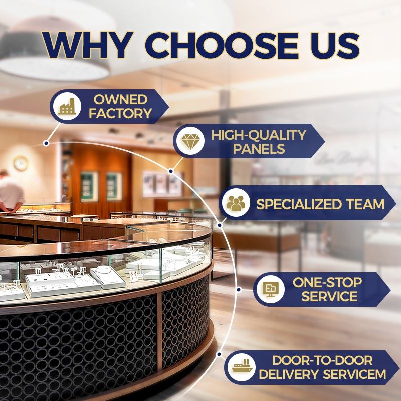 Small Tempered Glass Showcase Display for Jewelry Store